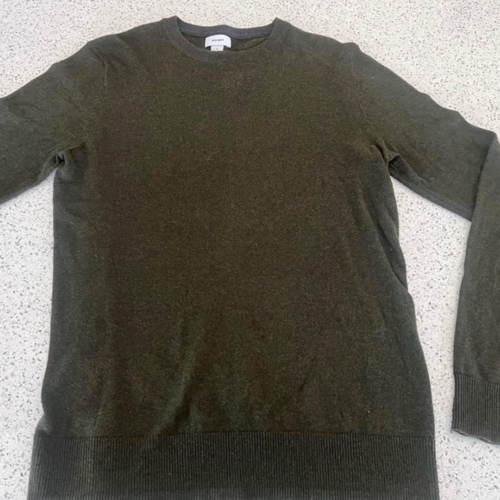Old Navy Men's Forest Green Crewneck Sweater